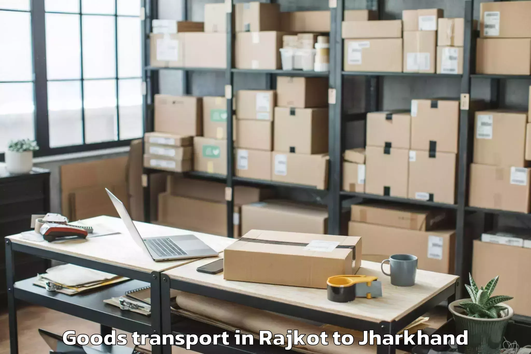 Affordable Rajkot to Panso Goods Transport